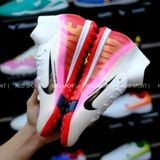  Giày Bóng Đá Cỏ Nhân Tạo Mercurial Superfly 10 Cổ Cao Trắng Gót Đỏ Hồng TF 