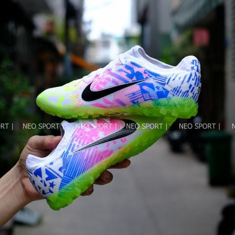  Giày Bóng Đá Cỏ Nhân Tạo Mercurial Vapor 13 Pro Neymar Bo Thun 7 Màu Đế Chuối TF 