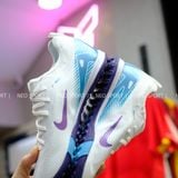  Giày Bóng Đá Cỏ Nhân Tạo Mercurial Vapor 16 Pro Trắng Đế Xanh Bích TF 