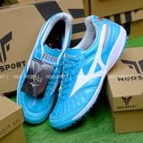  Giày Bóng Đá Cỏ Nhân Tạo Mizuno Morelia Sala Xanh Da Đinh Tròn TF 