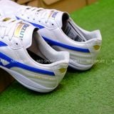 Giày Bóng Đá Cỏ Nhân Tạo Mizuno Morelia Sala Trắng Xanh Bích Đinh Tròn TF 