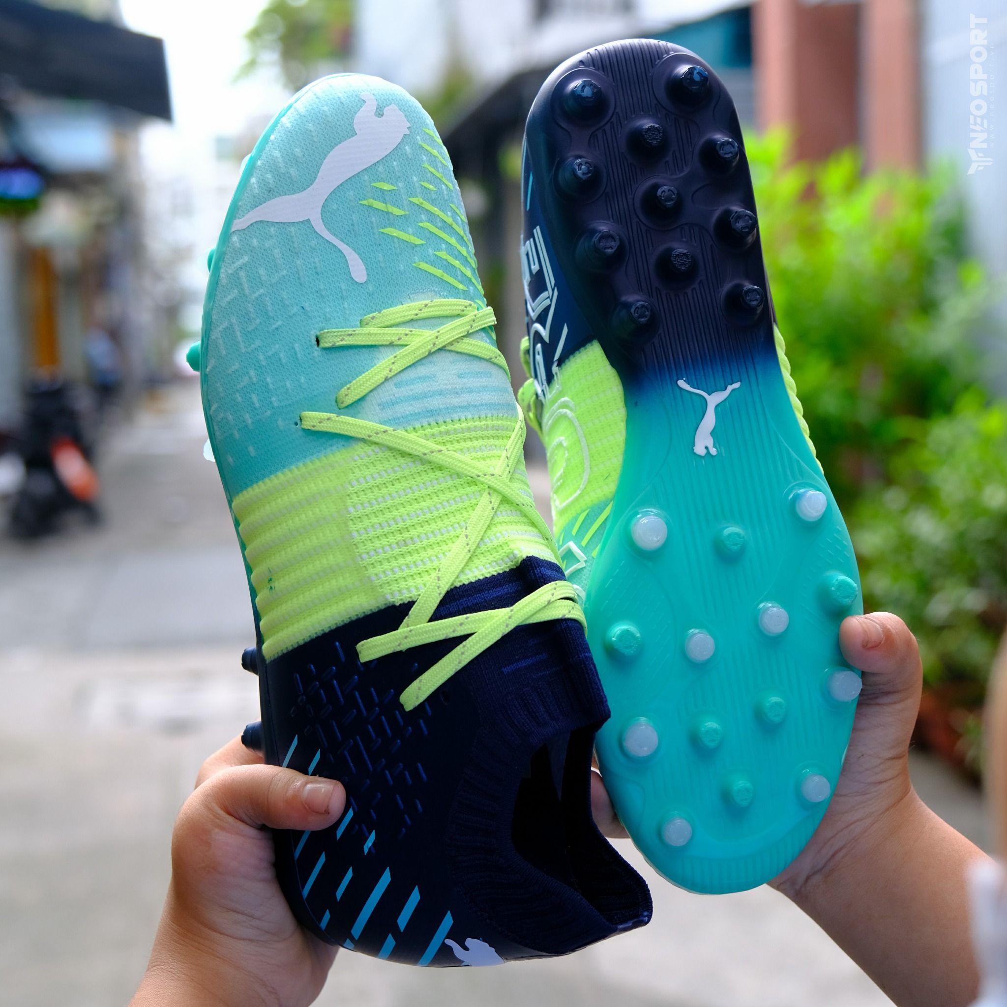 Giay Bong đa Cỏ Tự Nhien Puma Future Z 1 1 Pro Cage Bo Thun Ngọc Chuối Neo Sport Giay Bong đa Cỏ Tự Nhien Puma Future Z 1 1 Pro Cage Bo Thun Ngọc Chuối Neo Sport