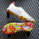 Giày Bóng Đá Cỏ Nhân Tạo Mizuno Morelia Neo 3 Sala Beta SF Bo Thun Trắng đế camo đỏ TF 