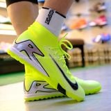  Giày Bóng Đá Cỏ Nhân Tạo Mercurial Superfly 10 Cổ Cao Chuối/Đen TF 