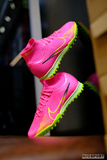 Giày Bóng Đá Cỏ Nhân Tạo Mercurial Air Zoom Superfly 9 Elite Cổ Cao Hồng Đế Chuối TF 