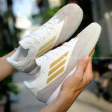  Giày Bóng Đá Futsal F50 Freestyle 24 Messi Trắng/Xám Logo Vàng Đồng IC 
