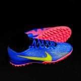  Giày Bóng Đá Cỏ Nhân Tạo Mercurial Air Zoom Superfly 9 Elite Cổ Cao Xanh Bích Đế Hồng TF 