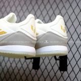  Giày Bóng Đá Futsal F50 Freestyle 24 Messi Trắng/Xám Logo Vàng Đồng IC 