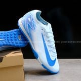  Giày Bóng Đá Cỏ Nhân Tạo Mercurial Vapor 16 Elite bo thun Xanh Da TF 