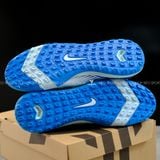  Giày Bóng Đá Cỏ Nhân Tạo Mercurial Superfly 10 Cổ Cao Xanh Da TF 