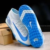  Giày Bóng Đá Cỏ Nhân Tạo Mercurial Superfly 10 Cổ Cao Xanh Da TF 