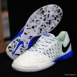  Giày Bóng Đá Futsal Lunar Gato II Trắng Boost Xanh Bích IC 