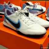  (CHÍNH HÃNG) GIÀY BÓNG ĐÁ NIKE TIEMPO LEGEND 9 ACADEMY TRẮNG GÓT XÁM TF 