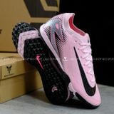  Giày Bóng Đá Cỏ Nhân Tạo Mercurial Vapor 16 Elite Bo thun Hồng nhạt gót đen TF 