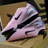  Giày Bóng Đá Cỏ Nhân Tạo Mercurial Vapor 16 Elite Bo thun Hồng nhạt gót đen TF 