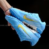  Giày Đá Banh Cỏ Nhân Tạo Mer Vapor 13 Pro bo thun Xanh Da TF 