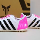  Giày Bóng Đá Cỏ Nhân Tạo 3 sọc 11Pro NEO Da sần Hồng Trắng TF 
