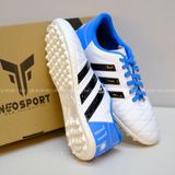  Giày Bóng Đá Cỏ Nhân Tạo 3 sọc 11Pro NEO Da sần Xanh Trắng TF 