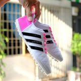  Giày Bóng Đá Cỏ Nhân Tạo 3 sọc 11Pro NEO Da sần Hồng Trắng TF 