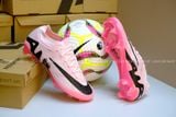  Giày Bóng Đá Cỏ Tự Nhiên Mercurial Air Zoom Vapor 15 Elite Bo Thun Mad Briliance Hồng Nhạt FG 