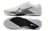  Giày Bóng Đá Cỏ Nhân Tạo Mercurial vapor 13 Pro MDS003 CR7 Bo Thun Trắng Đen TF 