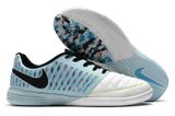  Giày Đá Banh Futsal Lunar Gato II mũi Trắng gót Xanh Nhạt IC 