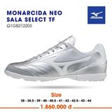  Giày Bóng Đá Chính Hãng Mizuno Monarcida Neo Sala Select Xám/Bạc TF 