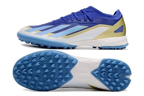  Giày Bóng Đá Cỏ Nhân Tạo Adidas X Crazyfast Elite Messi Xanh Navy Trắng TF 