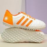  Giày Bóng Đá Cỏ Nhân Tạo 3 Sọc Toni Kroos 11Pro NEO Hologram Trắng Gót Cam TF 