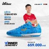  Giày Bóng Đá Chính Hãng Zocker Winner Energy Xanh Da TF 