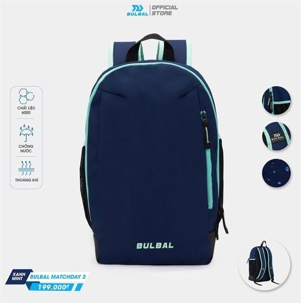  Balo túi đựng giày đa năng Bulbal Matchday 2 Xanh Mint 
