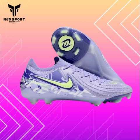  Giày Bóng Đá Cỏ Tự Nhiên Phantom GX2 Elite Bo Thun Tím FG 