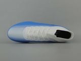  Giày Đá Banh Chính Hãng AKKA Speed Pro cổ cao Xanh Bích Cổ Trắng TF 