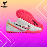  Giày Bóng Đá Cỏ Nhân Tạo Mercurial Vapor 15 Academy SF Trắng Logo Hồng TF 