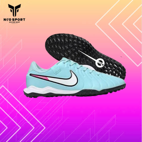  Giày Bóng Đá Cỏ Nhân Tạo Tiempo 10 Academy Xanh Ngọc TF 