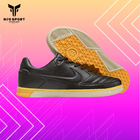  Giày Bóng Đá Futsal Street Gato 5 (New) Đen/Vàng IC 