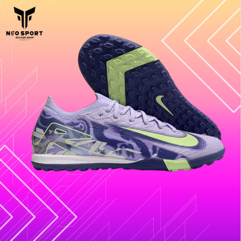  Giày Bóng Đá Cỏ Nhân Tạo Mercurial Vapor 16 Elite Bo Thun Tím/Chuối TF 