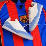  Giày Bóng Đá Futsal F50 Freestyle 24 Messi Trắng/Xanh Da IC 