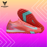  Giày Bóng Đá Cỏ Nhân Tạo Mercurial Vapor 16 Elite Đỏ/Hồng Đế Xanh TF 