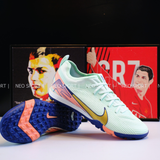  Giày Bóng Đá Cỏ Nhân Tạo Mercurial Vapor 16 Pro Bo CR7 Xám/Xanh TF 