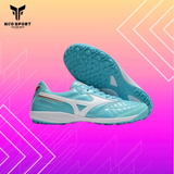  Giày Bóng Đá Cỏ Nhân Tạo Mizuno Morelia Sala Xanh Da Đinh Tròn TF 