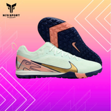  Giày Bóng Đá Cỏ Nhân Tạo Mercurial Vapor 16 Pro Bo Thun CR7 Xám/Xanh TF 