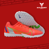  Giày Đá Banh Cỏ Nhân Tạo Mercurial Vapor 14 Pro bo thun Hồng Cam TF 