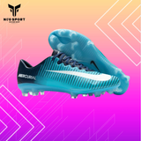  Giày Bóng Đá Cỏ Tự Nhiên Mercurial Vapor 9 Victory 6 Xanh Da gót đen FG 