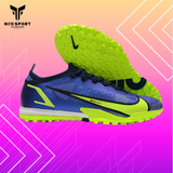  Giày Bóng Đá Cỏ Nhân Tạo Mercurial Vapor 14 Elite Bo Thun Xanh Bích Đế Chuối TF 