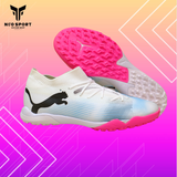  Giày Bóng Đá Cỏ Nhân Tạo Puma Future 7 2024 thân trắng đế hồng TF 