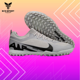  Giày Bóng Đá Cỏ Nhân Tạo Mercurial Vapor 15 Pro Bo thun Xám Đen TF Loại xịn 