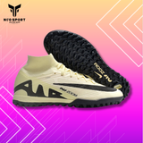  Giày Bóng Đá Cỏ Nhân Tạo Mercurial Air Zoom Superfly 9 Elite Cổ Cao Màu Trà Sữa TF 