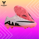  Giày Bóng Đá Cỏ Tự Nhiên Mercurial Air Zoom Vapor 15 Elite Bo Thun Mad Briliance Hồng Nhạt FG 