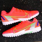  Giày Đá Banh Cỏ Nhân Tạo Mercurial Vapor 14 Pro bo thun Hồng Cam TF 